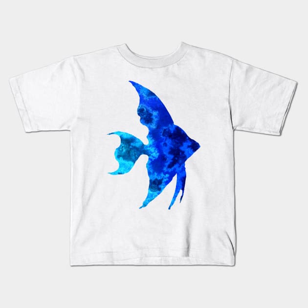 Blue Ocean Fish Kids T-Shirt by ZeichenbloQ